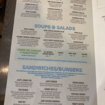 Caribbean Jack's - Menu - Caribbean Near Me - Daytona Beach, Florida