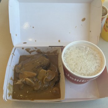 Jollibee - 3 piece Hamburger Steak with Rice - Fast Food Near Me - San Jose, California