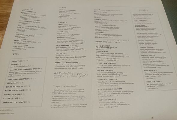 Menu photo 3 Liberty Street Kitchen Pella, IA