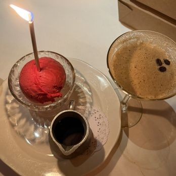 Monkey Bar - Raspberry sorbet, espresso martini - American Near Me - New York, New York Monkey Bar - Raspberry sorbet, espresso martini - American Near Me - New York, New York