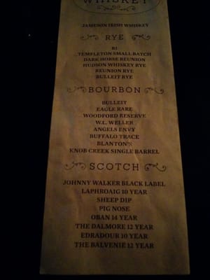 Menu photo 4 John Brown Underground Lawrence, KS