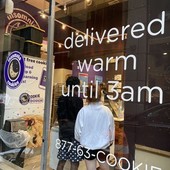 Insomnia Cookies - Window view - Desserts Near Me - Philadelphia, Pennsylvania Insomnia Cookies - Window view - Desserts Near Me - Philadelphia, Pennsylvania
