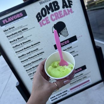 Bomb AF Ice Cream - Tequila lime ice cream - Ice Cream & Frozen Yogurt Near Me - Eastvale, California Bomb AF Ice Cream - Tequila lime ice cream - Ice Cream & Frozen Yogurt Near Me - Eastvale, California