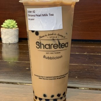Sharetea - Okinawa Pearl Milk Tea. - Bubble Tea Near Me - Katy, Texas