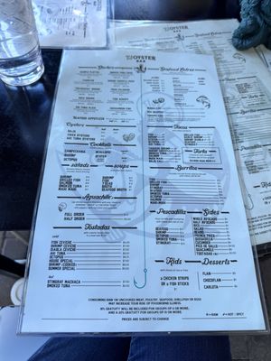 Menu photo 2 Tj Oyster Bar Chula Vista, CA