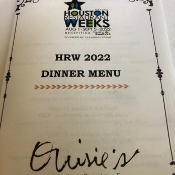 Ouisie's Table - HRW Menu - New American Near Me - Houston, Texas
