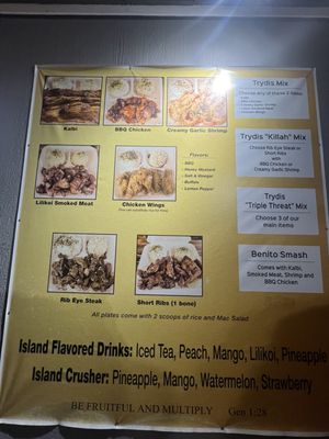 Menu photo 7 Trydis  BBQ Honolulu, HI
