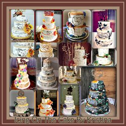 Icing On the Cake by Kristina - Here are just a "few" of the birch tree-accented wedding cakes over the years ~ Enjoy!