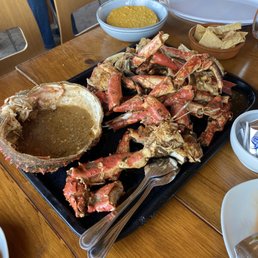 Spider crab and mojo de ajo for dipping