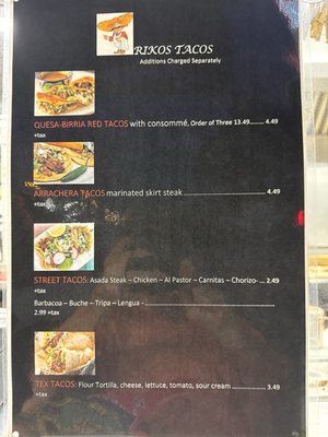 Menu photo 2 Rikos Tacos Murfreesboro, TN Menu photo 2 Rikos Tacos Murfreesboro, TN