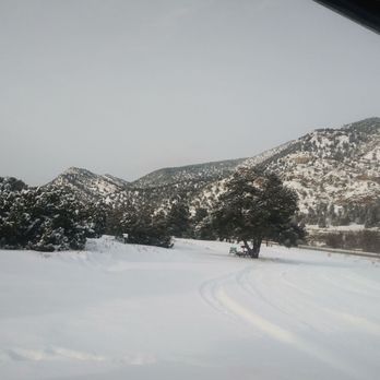 Black Bear RV Park & Resort - Veiw from porch when snowing! - RV Parks Near Me - Howard, Colorado Black Bear RV Park & Resort - Veiw from porch when snowing! - RV Parks Near Me - Howard, Colorado