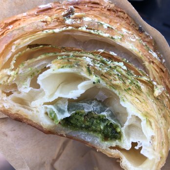 Syndicate - Matcha almond croissant inside - Bakeries Near Me - Sierra Madre, California