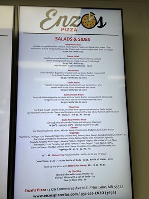 Menu photo 2 Enzo’s Pizza Prior Lake, MN Menu photo 2 Enzo’s Pizza Prior Lake, MN