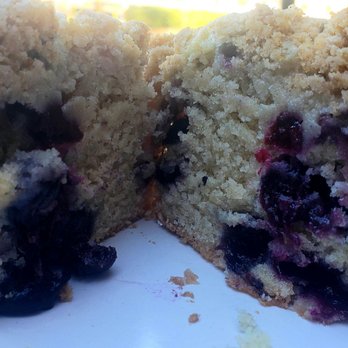 Dirtbag Tea Cafe - Inside the vegan blueberry muffin. Really good! - Cafes Near Me - Orangevale, California