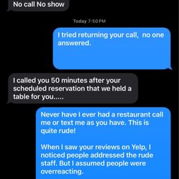 After missing 2 calls from him, he decided to text me. "No call no show" I didn't realize this was a job and I was your employee. After missing 2 calls from him, he decided to text me. "No call no show" I didn't realize this was a job and I was your employee.