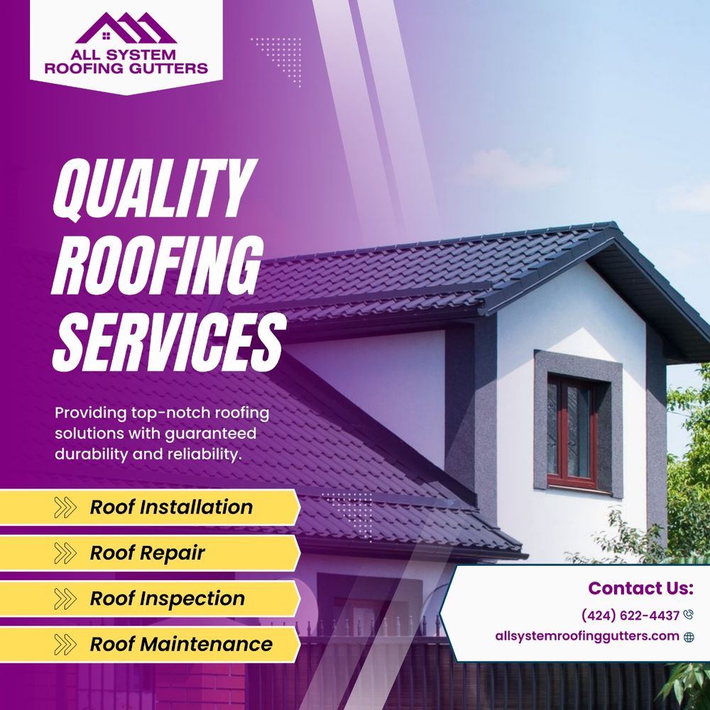 Slide of All System Roofing & Gutters