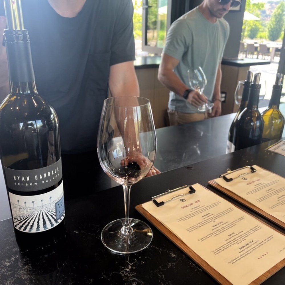 Ryan Darrall Wine - The wine flight here is amazing! Really excellent wines, yum! And the outdoor space is amazing! - Wine Tasting Room Near Me - Fairfield , California Ryan Darrall Wine - The wine flight here is amazing! Really excellent wines, yum! And the outdoor space is amazing! - Wine Tasting Room Near Me - Fairfield , California