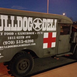 Bulldog Pub & Grub - Can't miss us with this vintage piece of awesomeness.