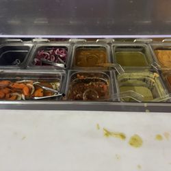 Salsa bar! So good!!