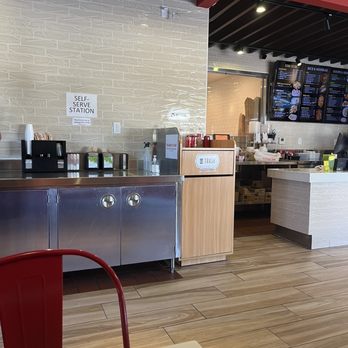 Mayflower Dumpling Express - Self serve station with water and utensils - Dim Sum Near Me - Anaheim, California