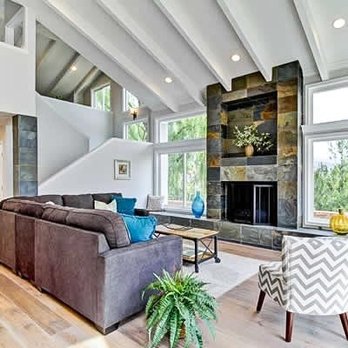 Cook Quality Construction - a living room with high ceilings - General Contractors Near Me Cook Quality Construction - a living room with high ceilings - General Contractors Near Me