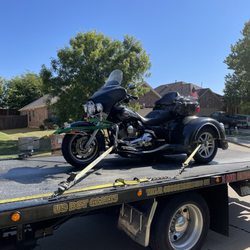 Pro-Tow Wrecker Service - Bike loaded.