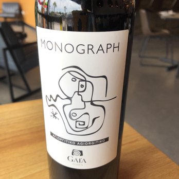Athena's Corner - Greek wine Monograph that had a medium intensity and was pleasant - Greek Near Me - Seabrook, Texas
