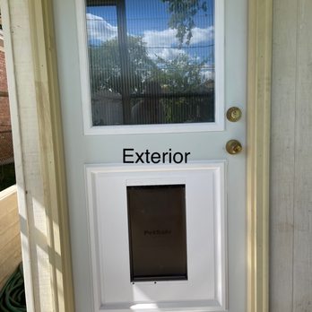 Greater Chicago Handyman - The exterior door is framed, insulated, caulked, and trimmed. - Handyman Near Me