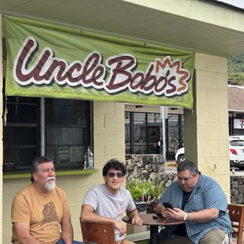 Uncle Bobo's - Myself and my two sons anxiously waiting for our order outside of you know.... - Barbeque Near Me - Kaaawa, Hawaii Uncle Bobo's - Myself and my two sons anxiously waiting for our order outside of you know.... - Barbeque Near Me - Kaaawa, Hawaii