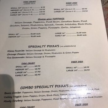 Chicago Mikes Pizza - The thin crust is amazing! We ordered the Bears Combo & I usually don't like sausage. Theirs is brought in uncooked from Chicago. - Pizza Near Me - Gardnerville, Nevada