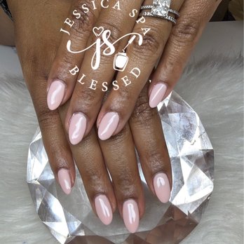 Jessica Blessed Spa - Gel pink - Nail Salons Near Me - Kissimmee, Florida