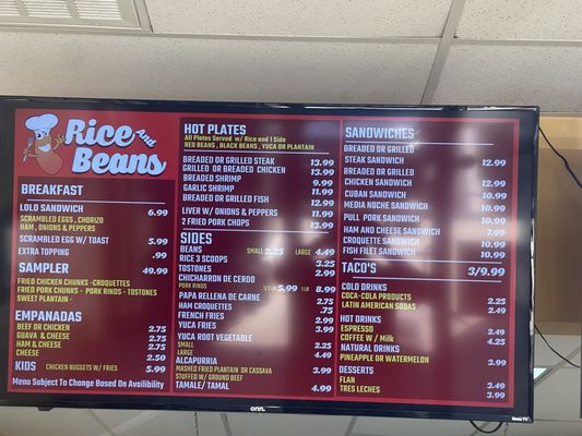 Menu photo 2 Rice And Beans Spring Hill, FL