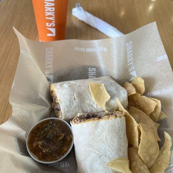 Sharky's Woodfired Mexican Grill - Shrimp Burrito - Mexican Near Me - Burbank, California