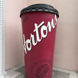 Tim Hortons - The classic Tim Hortons cup outside!