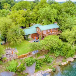 Off The Deep End - The House & Loft, Fire Pit, and Limestone Dock at Off The Deep End on Elk River