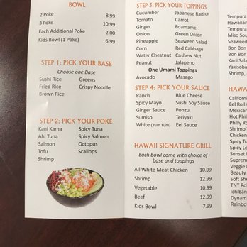 Hawaii Grill & Sushi - Menu page 2 - Sushi Bars Near Me - Saint Cloud, Florida