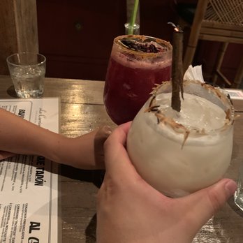 La Corriente - Jamaica Mezcal Cocktail & Coconut Cocktail - Seafood Near Me - Tulum, ROO