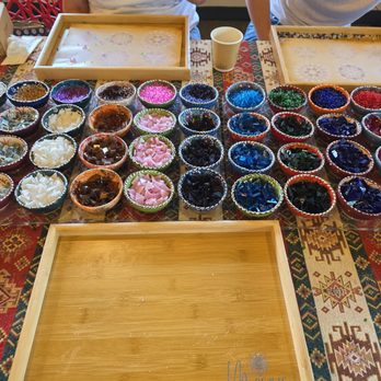 Mosaic Art Studio - The set up - Art Classes Near Me - Naperville, Illinois