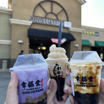 Xing Fu Tang - Taro flavor brown sugar, brown sugar ice cream, and regular brown sugar - Bubble Tea Near Me - Milpitas, California Xing Fu Tang - Taro flavor brown sugar, brown sugar ice cream, and regular brown sugar - Bubble Tea Near Me - Milpitas, California