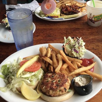 Pompano Joe's - Crab cake sandwich - Seafood Near Me - Destin, Florida Pompano Joe's - Crab cake sandwich - Seafood Near Me - Destin, Florida