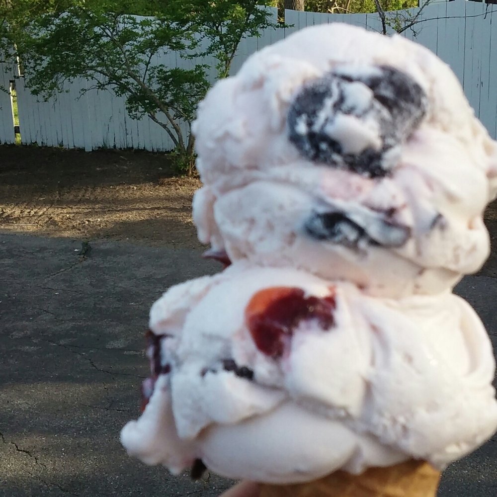 Cherry Farm Creamery - Cherry Vanilla cone - Ice Cream & Frozen Yogurt Near Me - Danvers, Massachusetts Cherry Farm Creamery - Cherry Vanilla cone - Ice Cream & Frozen Yogurt Near Me - Danvers, Massachusetts