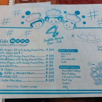 Saddle Brook Diner - Kids Menu - March 2025 - Diners Near Me - Saddle Brook, New Jersey Saddle Brook Diner - Kids Menu - March 2025 - Diners Near Me - Saddle Brook, New Jersey