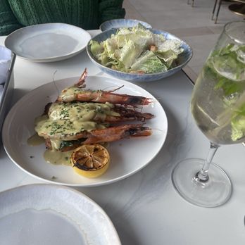 Gigi's - Giant shirmp scampi and Ceasar salad - Seafood Near Me - Montauk, New York