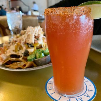 Lamplight Lounge - @sdfoodlovers Michelada and Lobster Nachos - New American Near Me - Anaheim, California Lamplight Lounge - @sdfoodlovers Michelada and Lobster Nachos - New American Near Me - Anaheim, California