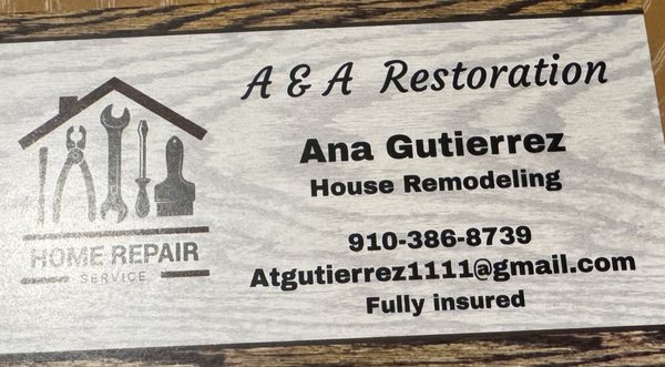 A&A Restoration Logo