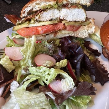 Hash House A Go Go - Broiled chicken with avocado and bacon and salad - Breakfast & Brunch Near Me - Atlantic City, New Jersey Hash House A Go Go - Broiled chicken with avocado and bacon and salad - Breakfast & Brunch Near Me - Atlantic City, New Jersey