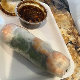 Shrimp and pork summer roll Shrimp and pork summer roll