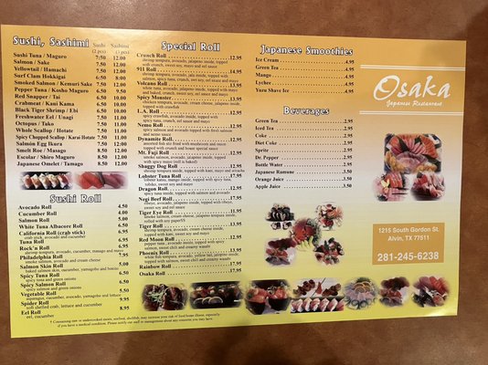 Menu photo 6 Osaka Hibachi & sushi Alvin, TX