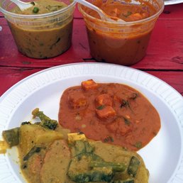 Paneer tikka masala and Veg Korma Paneer tikka masala and Veg Korma