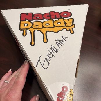 Nacho Daddy - This is how your nachos arrive. The box is huge. - New American Near Me - Las Vegas, Nevada Nacho Daddy - This is how your nachos arrive. The box is huge. - New American Near Me - Las Vegas, Nevada